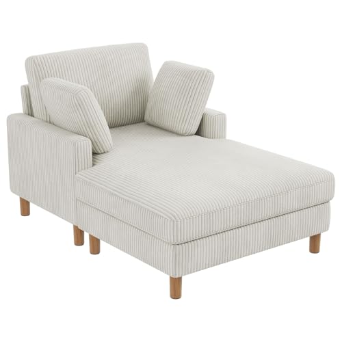 Vesgantti Cord Schlafsofa, Sofa Bett mit 2 Kissen, Relaxsessel,...