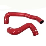 Lobrosiva Fit For Mini Cooper S R55 R56 R57 R60 1.6 Silicone Intercooer Noise Generator & Resonator Delete Hoses Kit 4-Plyer Red