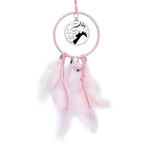 Silhouette de longs cheveux Dream Catcher artisanal pour une chambre élégante