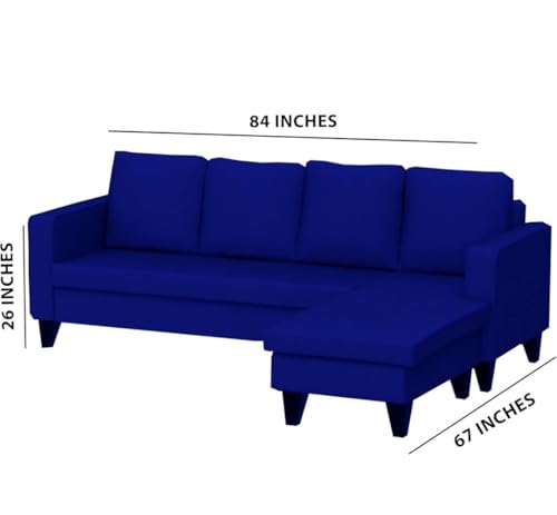 Image of The MM Furniture store Premium Fabric Sofa - Sapphire (5 Seater - RHS)