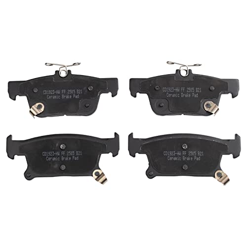 Image of TRQ Rear Brake Pad and Rotor Set Ceramic Compatible with 2016-2018 Buick Envision