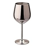 🍹[Stark und langlebig] Leichte, große und glatte Tasse ohne scharfe Kanten, sicher und bequem zu trinken. Mit der atemberaubenden Kupferoberfläche können diese Weingläser aus Stahl bei jeder Gelegenheit glänzen.