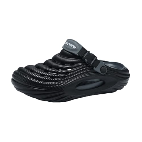 Breathable Slip-On Sandals for Men, 5cm/1.97in Summer Hollow Thick-Soled Beach Sandals, Non-Slip Eva Light and Comfortable Slippers, Suitable for Indoor and Beach Activities