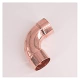 Connecteur de tuyau de jardin 42mm Diamètre intérieur Cuivre 90 coude long RADIUS DOUCHE DE RADIUS DE SOUDAGE DE SOUDURE FEUILLE D'ALIMENTATION COUPLATEURS DE TUIRE D'ALIMENTATION EAU DE GAZ