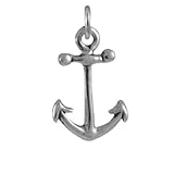Im Lieferumfang aller Sterling Silber Charm Anhänger von TheCharmWorks ist ein Geschenkbeutel sowie ein Sterling Silber Spaltring und ein Biegering zur Befestigung enthalten