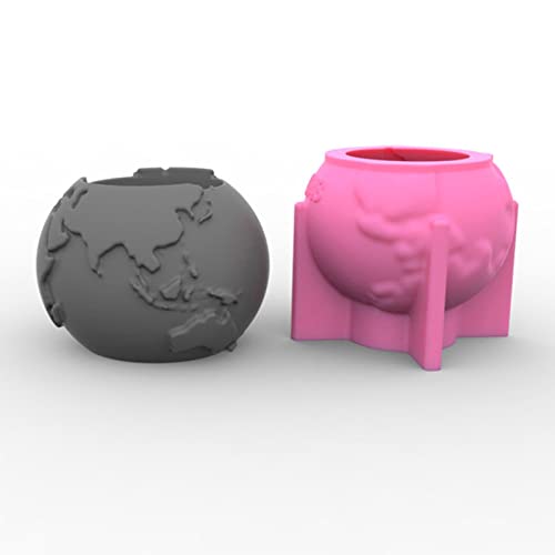 Globe Shape Concrete Flower Pot Mold Succulent Planter Vase Silicone Mold Candle Pen Holder Mold Epoxy Resin Plaster Cement Clay Mould #TOP2