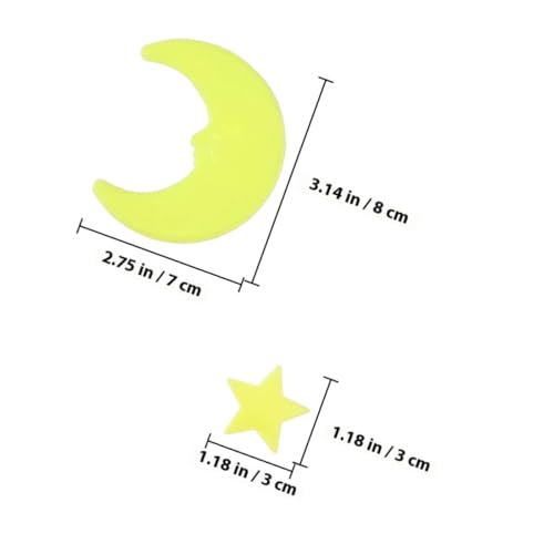 Stickers de Estrellas y Luna Luminosos para Pared miniatura 2