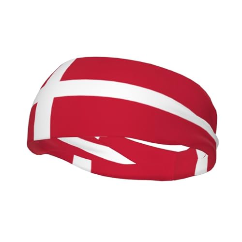 Sport-Schweißband mit dänischer Flagge, Laufen, Sport,...