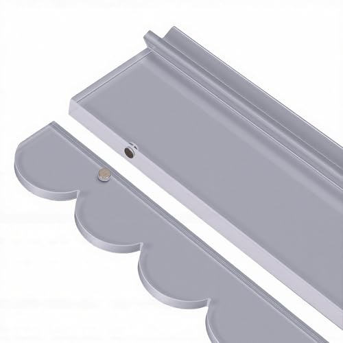 Support de mahjong en acrylique transparent avec poussoir magnétique de 17,5 pouces pour jeu