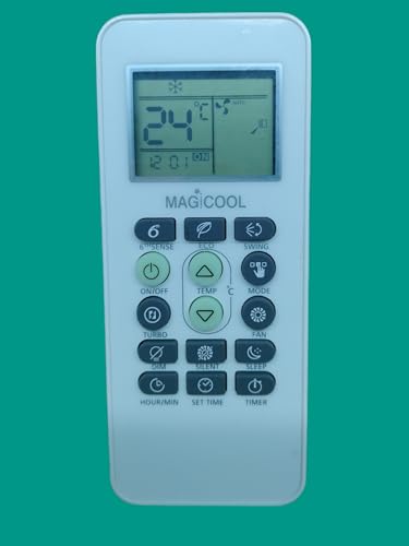 Image of Sanavya AC Remote Control - Compatible Replacement for Split & Window Air Conditioners - Replicates Genuine Remote Functions (Whirlpool Magicool 6th Sense Remote 173)
