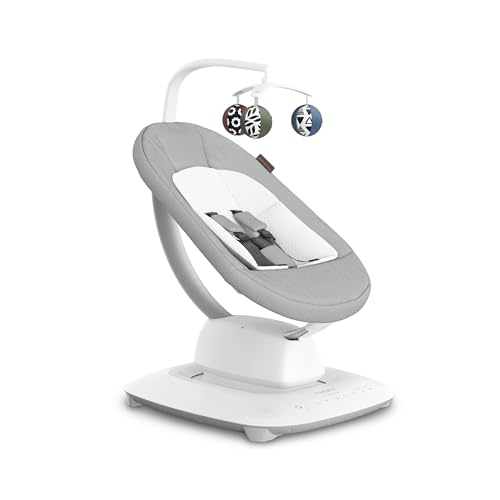 UPPAbaby Mamaroo �X�}�[�g�X�C���O ? MotionSync�e�N�m���W�[�ŃJ�X�^�}�C�Y�\�Ȗ������[�h ? �c���p���N���C�j���O+Bluetooth�Ή� ? �V�����C���T�[�g�t�� ? �X�e��(�O���[�������W��)