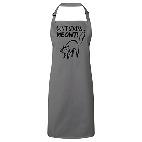 Tablier cuisine chat gris idée cadeau propriétaires animaux