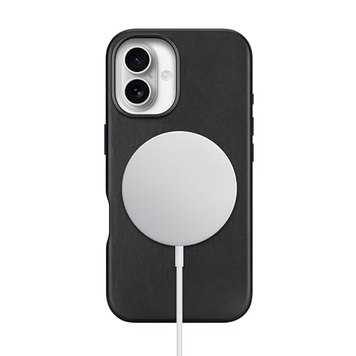 Étui en cuir pour iPhone 16 MagSafe Maogoam de luxe noir - 5