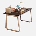 Compact Computer Desk, Metal Frame Study Table, Modern Office Writing Desk, Industrial Style Workstation for Bedroom & Study Room