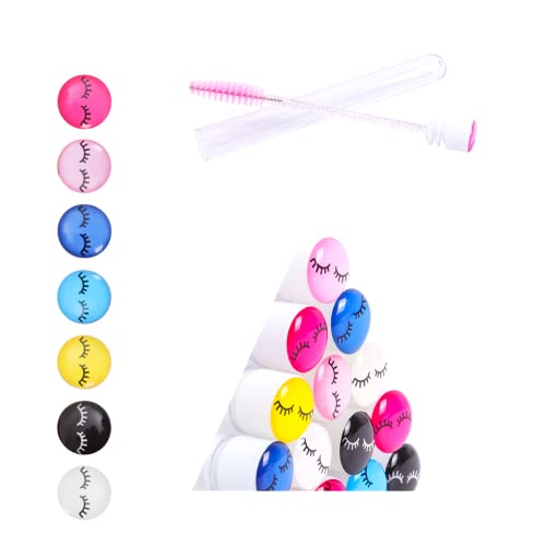 20 Pcs Disposable Mascara Brushes Diamond Eyelash Spoolies Makeup Brush Mascara Wand In Sanitary Tube Lash Supplies (Black) … #TOP6