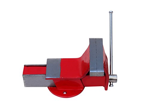 Image of Mk Germany base(6inches) professional heavy steel Iron Bench Vice Fixed Base, Red (152mm)