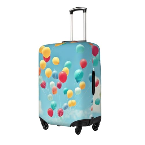 Colorful Balloons Blue Sky Print Luggage Suitcase Covers Elastic Washable Luggage Protector Luggage Covers For Suitcase2
