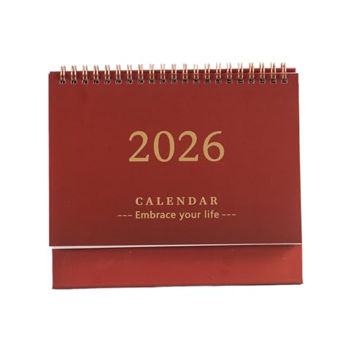月間卓上カレンダー,2026年 マンスリー卓上カレンダーパッド | スタンディングプランナー 日付スケジュール管理 学生 教師 マネージャー リビング ベッドルーム 書斎
