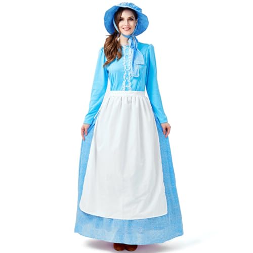 Costumes d'halloween costume de pionnier des prairies cosplay robe