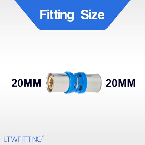Raccord multicouche 20 mm compression tuyau composite avec joint étanchéité LTWFITTING