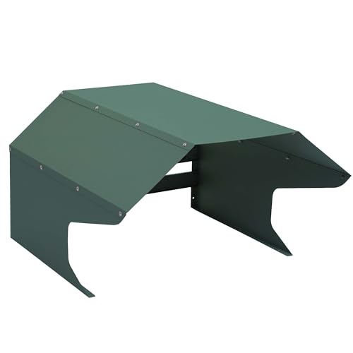 Garage riparo per robot tosaerba 41x60x70cm HWC-L43 acciaio zincato verde