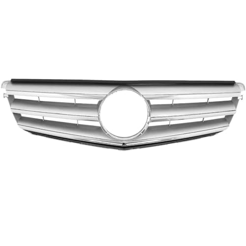 Calandre W204 avant Classe C de 2007 à 2014 grille pare-choc argent sport