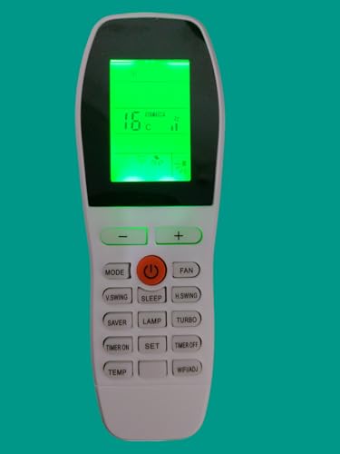 Image of SanavyaAC Remote Compatible for Voltas 1.5 Ton Split /Window AC - Remote No. 248 with WiFi /ADJ Button, White (Exact Match Required)