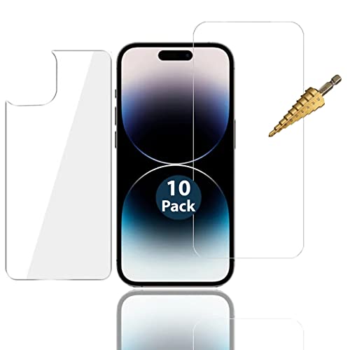 Verre trempé iPhone 14 Pro Max lot de 10 protections avant et arrière souple
