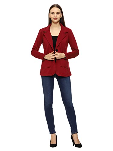 Image of ROARERS WOMEN REGULAR LENGTH POLY FLEECE SOLID COAT