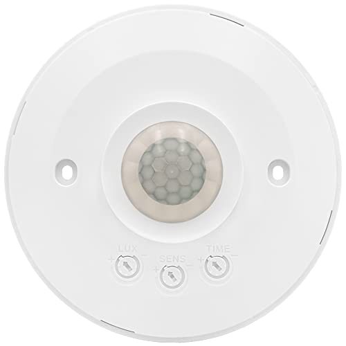 Maxxima Ceiling Mount 360 Degree Pir Occupancy Sensor - Hard-Wired Motion Sensor, 120V Led Compatible, Automatic Sensing Solution For Indoor Use At Max Height 10Ft, Ideal For Closets And Pantries #TOP3