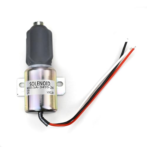 Électrovanne d'arrêt compatible Komatsu WA320-3 solénoïde de carburant 24V 1751ES-24E2ULB1