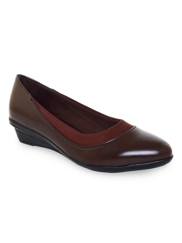 V-Walk Womens Brown Color Synthetic Material Formal Wedge Shoes (B0BTX6HJWP) Amazon Price History, Amazon Price Tracker