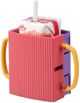 Caja de jugo para niños, soporte para caja de leche, soporte para bolsa de jugo para niños pequeños, bolsa plegable ajustable para alimentos y