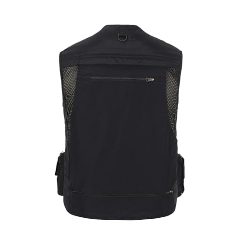 Image of Hbufnha Outdoor Fishing Hunting Vest Multi Pockets Work Cargo Jacket