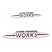 3D Metal Works Logo Car Rear Trunk Badge Emblem Adesivi per MINI Cooper S Countryman John Cooper Works R61 R60 R56 R50 F56 F55 Adesivo personalizzato per emblema auto (Nome colore: Piccolo)