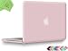 UESWILL Smooth Soft-Touch Matte Hard Shell Case Cover for MacBook Pro 13" with CD-ROM (Non-Retina) (Model A1278) + Microfibre Cleaning Cloth, Rose Quartz