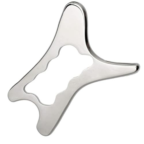 Gua Sha en acier inoxydable pour le corps : outil de massage de 5,9 x 3,2 pouces