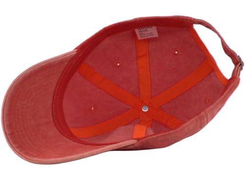 Image of Vintage Washed Cotton Baseball Caps Men Women Adjustable Unstructured Low Profile Dad Hat