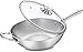 Wok Wok-inossidabile in acciaio inossidabile meno fuso oleoso per la casa non rivestito wok wok flat-bottom wok pot Padella antiaderente