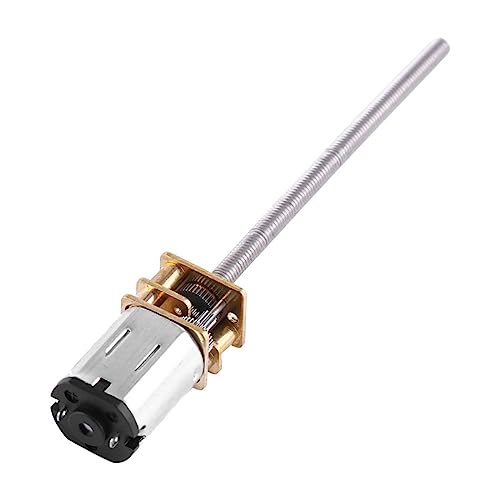 2pcs 6V Micro Gear Reduction Geared with Long 3 * 55MM Screw Thread Output 30/60/100/150/200/300/400/500 Industrial Bearings Gears(100)