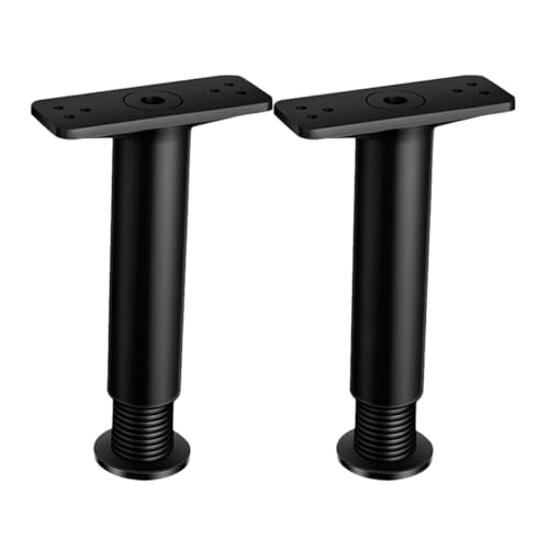 SAFIGLE Patas de Plástico Ajustables para Cama 18-34 Cm Soporte Central Resistente para Muebles Elevadores Prácticos para Cama y Gabinete Repuesto Multifuncional
