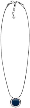 Skagen Sea Glass Women's Stainless Steel Mesh Necklace with Lobster Clasp Blue
