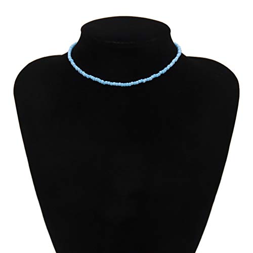 Collier de perles de graines boho H3TF5J chaîne ras de cou tendance ethnique - 2