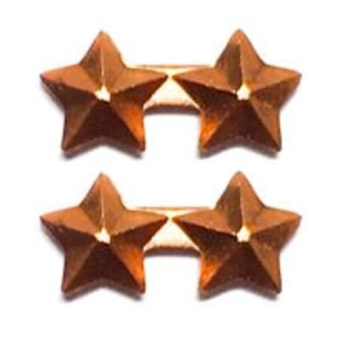 Accesorios de Cinta, Dos Estrellas de Bronce Anodizado, 2 piezas miniatura 1