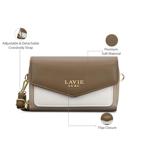 Image of Lavie Luxe Women's Colorblock Sally26 Crossbody Sling Bag | Ladies Purse Handbag | Gift for Women