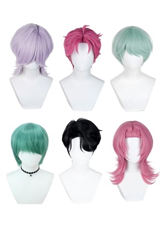 Poymium Anime Cosplay Wigs Costume Accesories Mens Halloween Outfits Props