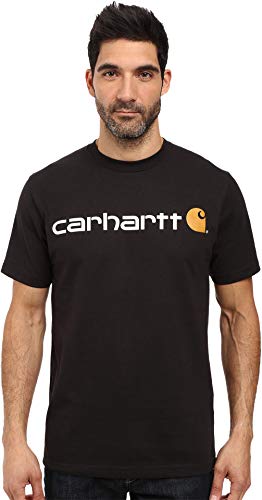 Carharttmensloose Fit Heavyweight Short-Sleeve Logo Graphic T-Shirt Black (Closeout)2X-Large-Tall #TOP3