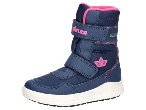 Lico Unisex Kinder Namsos V Schneestiefel, Marine Pink, 28 EU