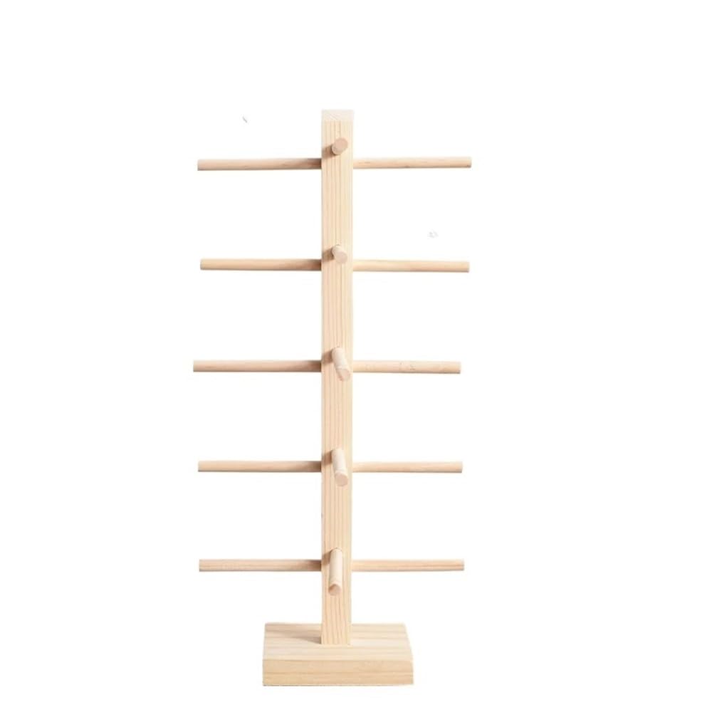 guiling-1986 Eyeglasses Display Rack Counter Showcase Glasses Shelf Organizer Creative Multilayer Wooden Sunglass Display Stand Holder Eyeglasses Storage Rack Window Organizer for Eyewear(XXL)