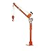 Prowinch 1000 lbs Davit Crane with 360-Degree Swivel Functionality, Enhanced Stability, and Wireless Electric Winch for Convenient Lifting Operations, Powered by 220V Electrical Supply